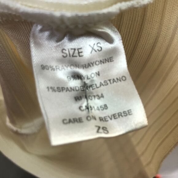 Ivory Strapless Body Contouring Rayon Blend Bandage Mini Curve Hugging Dress XS - Picture 6 of 9